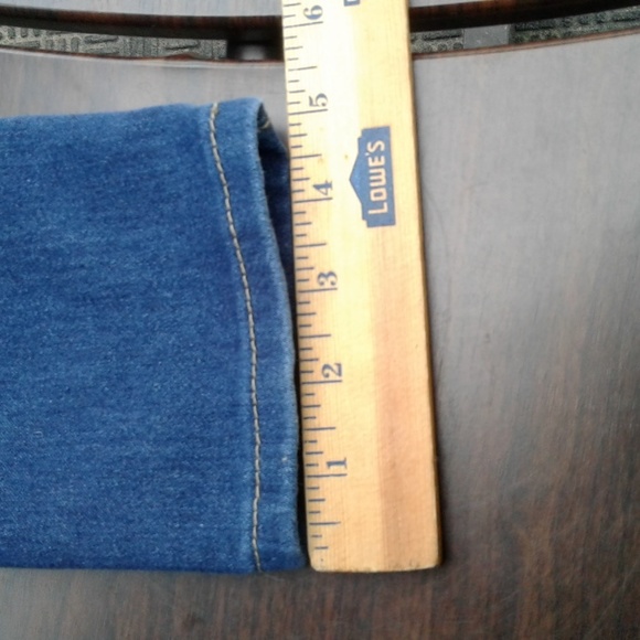 Woman's blue Jeans denim stretchy material size 7 brand City ink - Picture 3 of 11